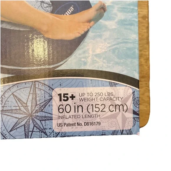 Aqua Leisure Luxury Water‎ Recliner Lounge Pool Float w/ Headrest - Blue 250lb - Picture 3 of 6